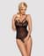 Мереживне боді з доступом Obsessive 818-TED-1 teddy XS/S, чорне