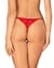 Трусики з доступом Obsessive Ingridia crotchless thong XS/S, червоні