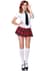 Еротичний костюм школярки Leg Avenue Private School Sweetie S, сорочка, спідниця, краватка, оправа