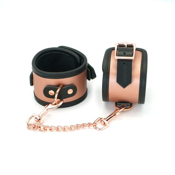 Поножи Liebe Seele Rose Gold Memory Ankle Cuffs, натуральная кожа, розовое золото