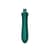 Компактна смарт секс-машина Zalo – Sesh Turquoise Green, 2 насадки, пульт ДК, кристал Swarovski