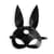 Кожаная маска Зайки Art of Sex - Bunny mask, цвет Черный