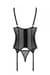 Корсет Passion MARINA CORSET, L/XL, black, з відкритими чашками