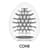 Мастурбатор-яйце Tenga Egg Cone, щільний TPE, пробник лубриканту 5 мл