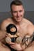 Плюшевий ведмедик HOODED Teddy Bear БДСМ у шкіряному капюшоні з повідцем, 23x16x12 см