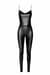 Комбінезон Noir Handmade F306 Mirage catsuit with jewelry rhinestone chain adorning the back - XXL