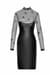 Сукня Noir Handmade F310 Sublime wetlook and flocked mesh midi dress - M