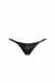 Трусики Noir Handmade P012 Wild crocodile wetlook thong with double opening - M