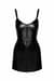 Платье Noir Handmade F320 Starlet wetlook minidress with ring belt - 3XL