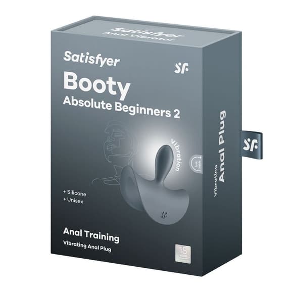 Анальная вибропробка Satisfyer Booty Absolute Beginners 2, для начинающих, вводимая часть 3,5 см