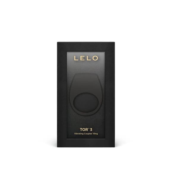 Эрекционное кольцо с вибрацией LELO Tor 3 Black, управление со смартфона