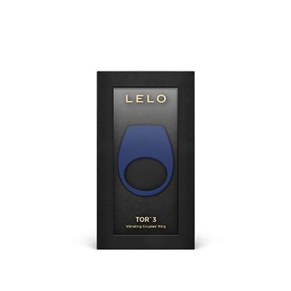 Эрекционное кольцо с вибрацией LELO Tor 3 Base Blue, управление со смартфона