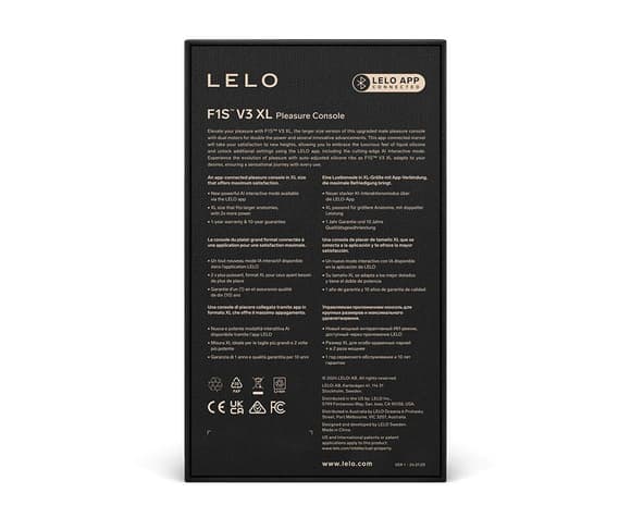 Смарт-мастурбатор LELO F1S V3 XL Teal, увеличенный, 2 мотора, 8 режимов, стимуляция звуковыми волнами