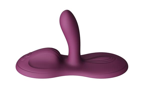Sit-on-top смарт-вібратор Zalo – Flora Smart Vibrating Pad Velvet Purple, 9 моторів