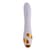 Вібратор-кролик з флогером LOCKINK SEVANDA Whip Vibrating Massage Wand - White & Golden