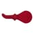 Шлепалка с фаллоимитатором Fun Factory BÜCK DICH, красная, силиконовая, с ребристой ручкой