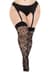 Чулки Leg Avenue Wild rose net thigh highs 1X/2X