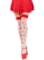Чулки Leg Avenue Polka Dot Mushroom Thigh Highs One Size