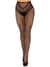 Чулки Leg Avenue Crotchless Net Tights with Heart Backseam Black One Size
