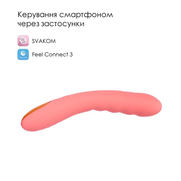 Смарт-вібратор з пульсацією Svakom Ava Neo Peach Pink, 15 режимів роботи, водонепроникний