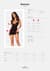 Сорочка Obsessive Bellastia chemise & thong M/L