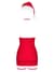 Сорочка Obsessive Kissmas chemise red S/M