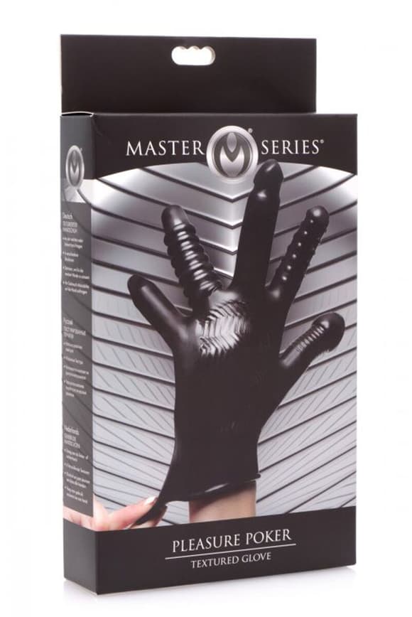 Перчатка с разными текстурами Master Series Pleasure Poker Textured Glove