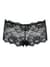 (SALE) Кружевные трусики-шортики Obsessive Idillia shorties black L/XL