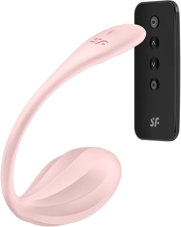 Віброяйце Satisfyer Ribbed Petal Connect App Rose