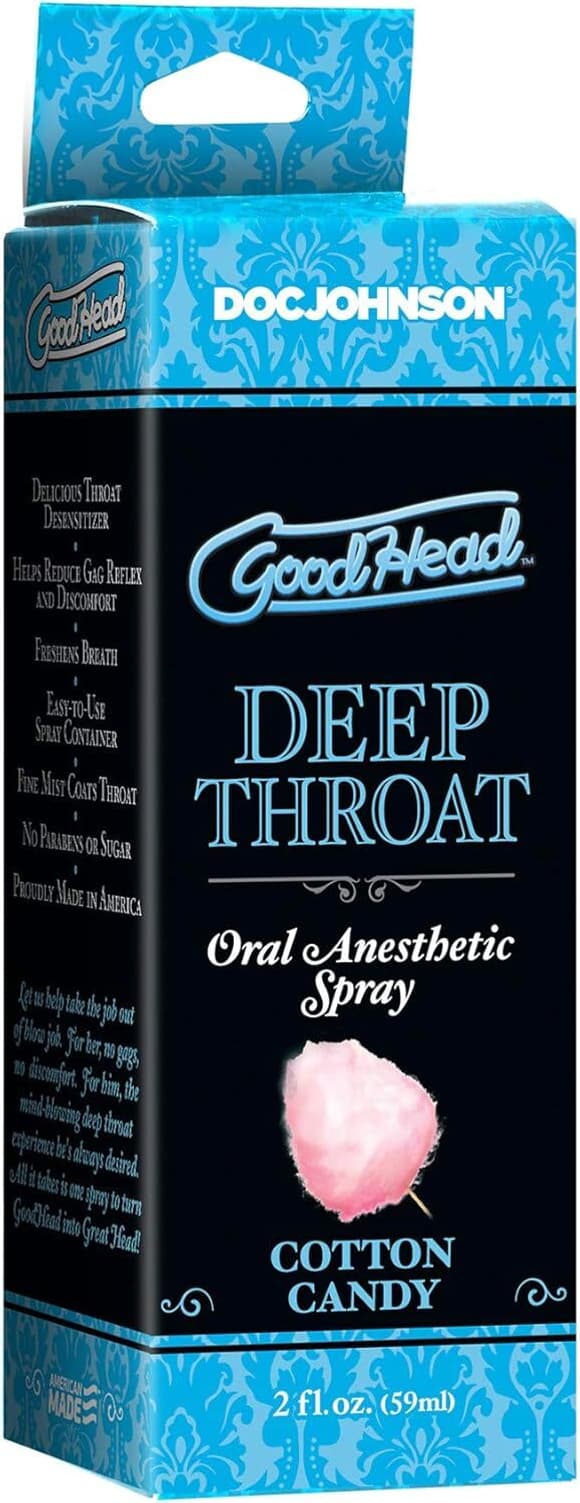 Спрей для минета Doc Johnson GoodHead DeepThroat Spray – Cotton Candy 59 мл для глубокого минета