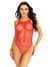 Боди-сетка Leg Avenue Net snap crotch tank bodysuit Red, One Size
