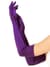 Длинные атласные перчатки Leg Avenue Extra Long Satin Gloves, One Size, фиолетовые