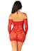 Сукня Leg Avenue Seamless Off The Shoulder Mini Dress One Size, Red