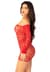 Сукня Leg Avenue Seamless Off The Shoulder Mini Dress One Size, Red