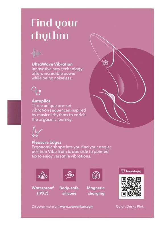 Вібратор Womanizer Vibe Dusky Pink