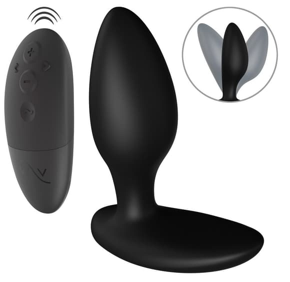 Анальная смарт-вибропробка We-Vibe Ditto+ Satin Black с пультом ДУ