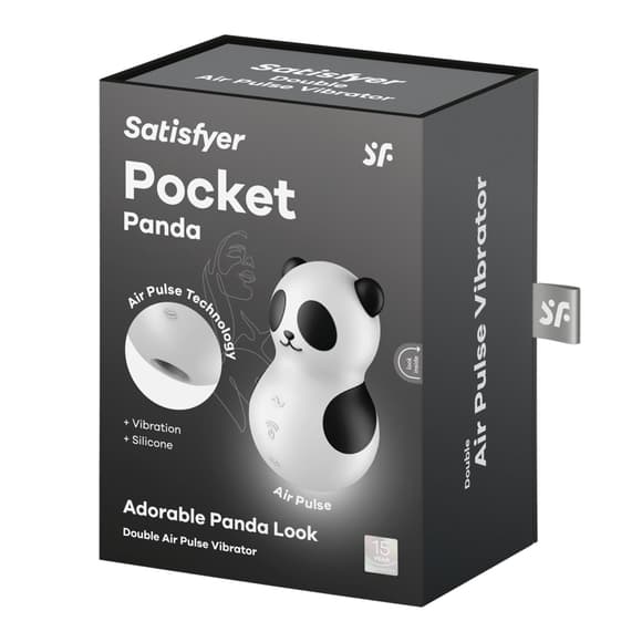 Вакуумний стимулятор з вібрацією Satisfyer Pocket Panda
