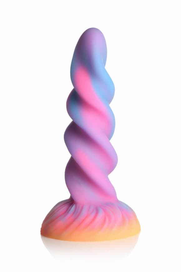 Фэнтезийный фаллоимитатор Creature Cocks Glow-in-the-Dark Unicorn Dildo