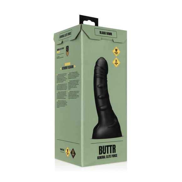 Фалоимитатор BUTTR - Black Hawk Curved Anal Dildo