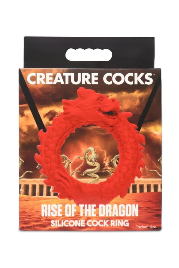 Ерекційне кільце Creature Cocks Rise of the Dragon Silicone Penis Ring - Red