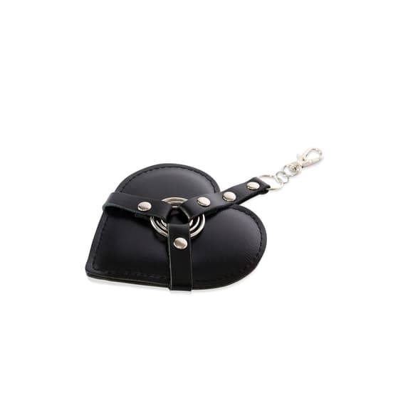 Брелок на карабине для ключей Art of Sex Heart Angel, Черный