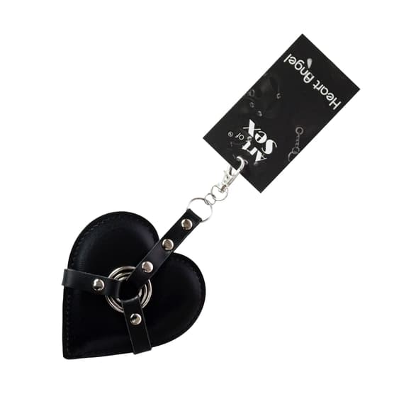 Брелок на карабине для ключей Art of Sex Heart Angel, Черный