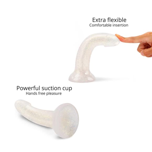 Дилдо с блестками Love To Love DILDOLLS - EXTRAVAGANZA, ультрамягкий