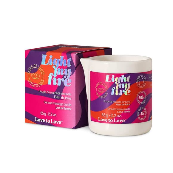 Массажная свеча Love To Love LIGHT MY FIRE Lotus (65 мл)