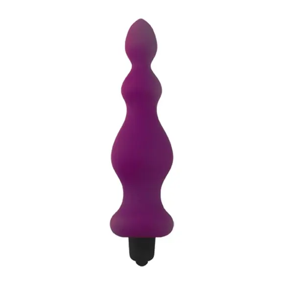 Анальная пробка с вибрацией Adrien Lastic Bullet Amuse Purple, макс. диаметр 3,9см