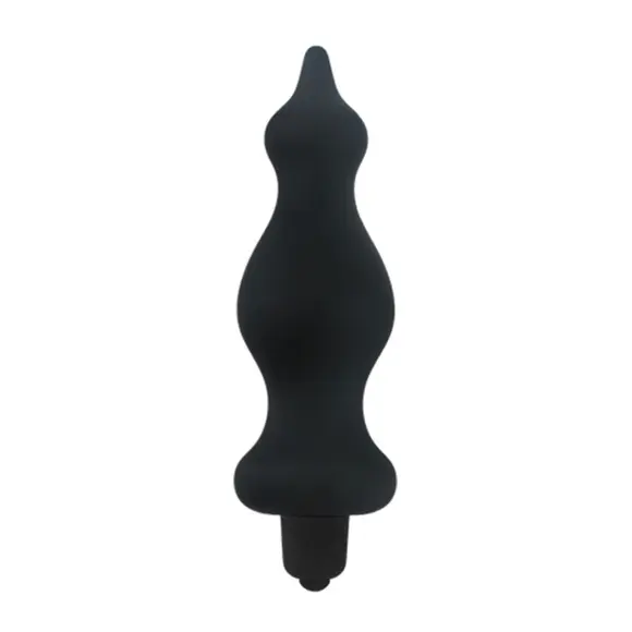 Анальная пробка с вибрацией Adrien Lastic Bullet Amuse Black, макс. диаметр 3,9см