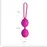 Вагінальні кульки Adrien Lastic Geisha Lastic Balls BIG Magenta (L), діаметр 4 см, вага 90 г