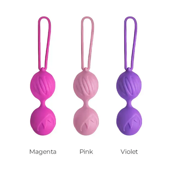 Вагинальные шарики Adrien Lastic Geisha Lastic Balls Mini Magenta (S), диаметр 3,4см, вес 85гр