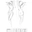 Комплект белья GIANA BIKINI white S/M - Passion: полупрозрачные лиф и трусики с бантиками