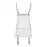 Сорочка прозрачная с пажами ORIHIME CHEMISE white L/XL - Passion, трусики, стрэпы